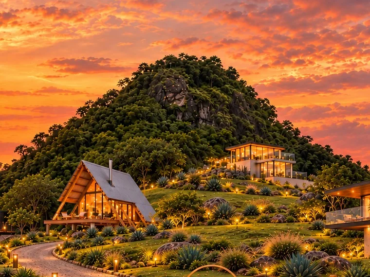 El cerro de Tuyra al atardecer
